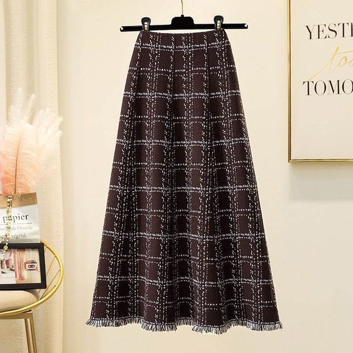 Women's Long Pleated Skirt with Elegant Pattern Mune Fashion