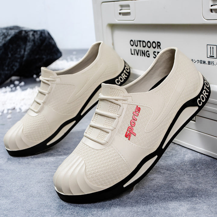 Men's Breathable Slip-On Casual Sneakers with Reinforced Toe Protection Mune Fashion