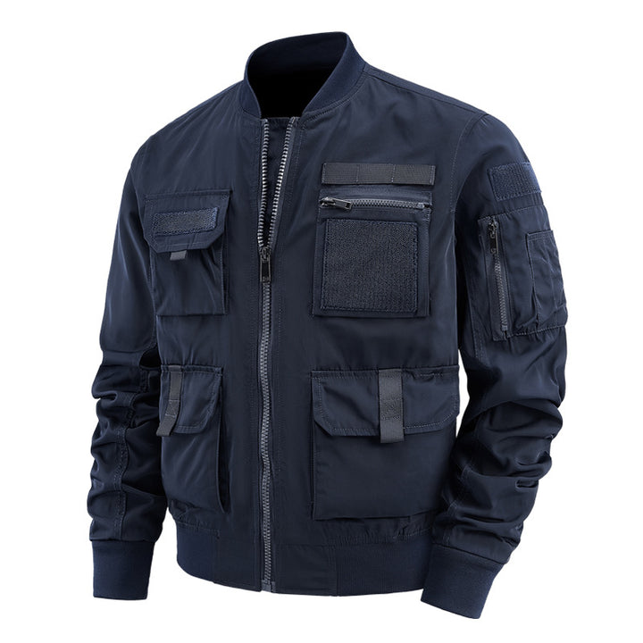 Men's  tactical multi-pocket flight bomber jacket Mune Fashion
