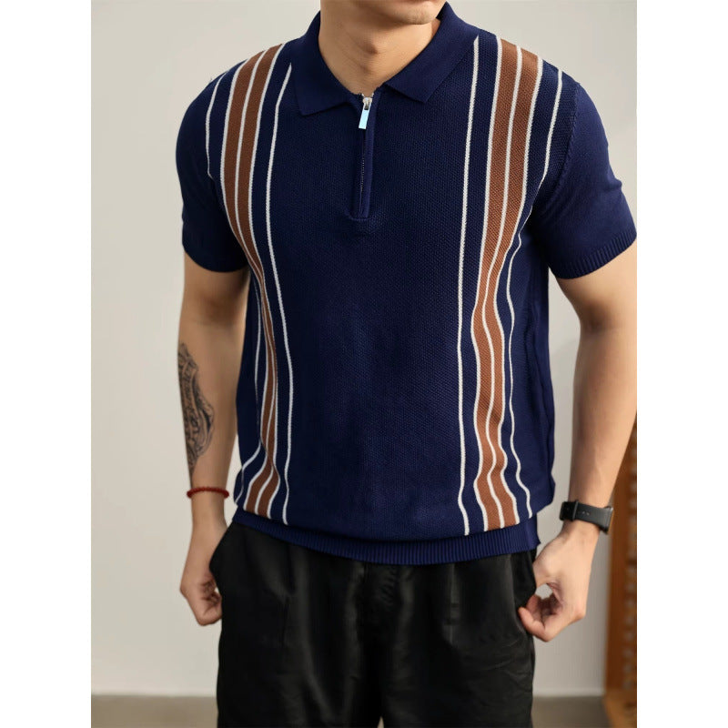 Men's Stylish Short Sleeve Knit Top Mune Fashion