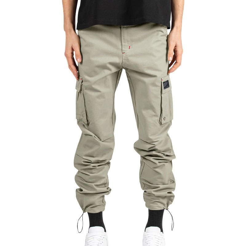 Men's nan urban Utility Jogger with buttoned cargo pockets and adjustable ankle drawstring Mune Fashion