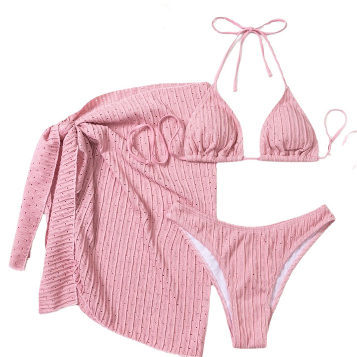 Women Triangle Bikini Set with Ruffle Details Mune Fashion