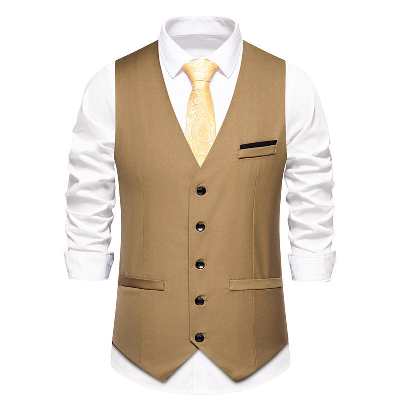 Men's elegant suit vest with fine texture and high-quality material Mune Fashion