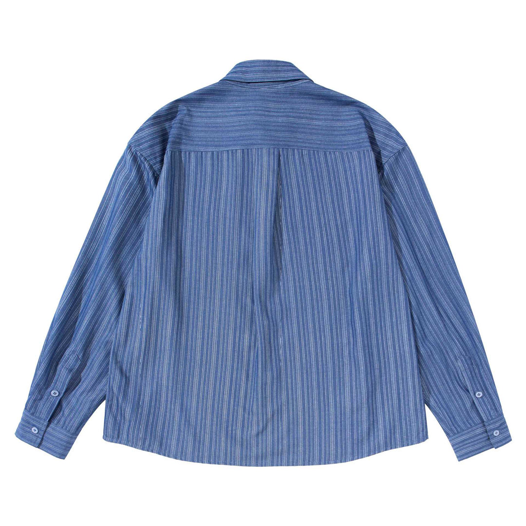 Unisex Striped Oversized Shirt in Boxy Cut Mune Fashion