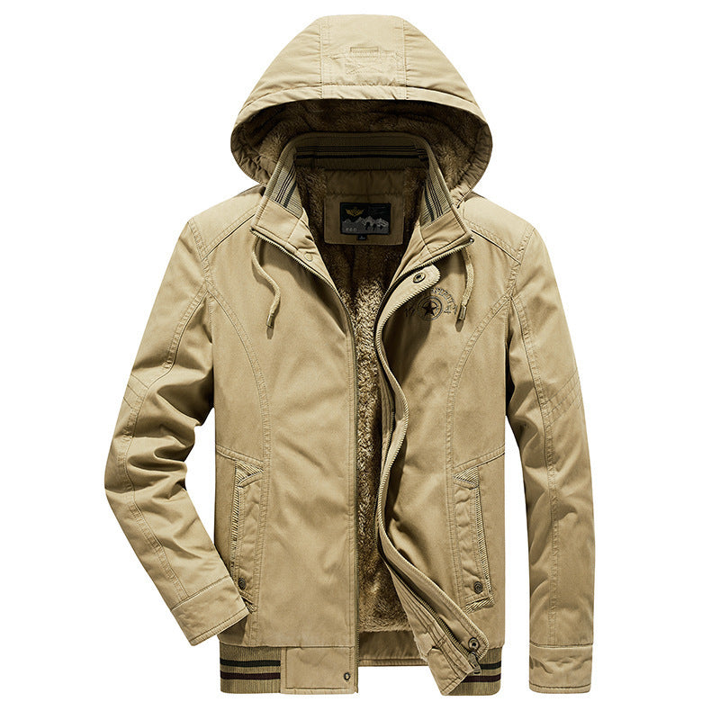 Men's utility hooded jacket in field parka style with thermal lining and multifunctional pockets Mune Fashion