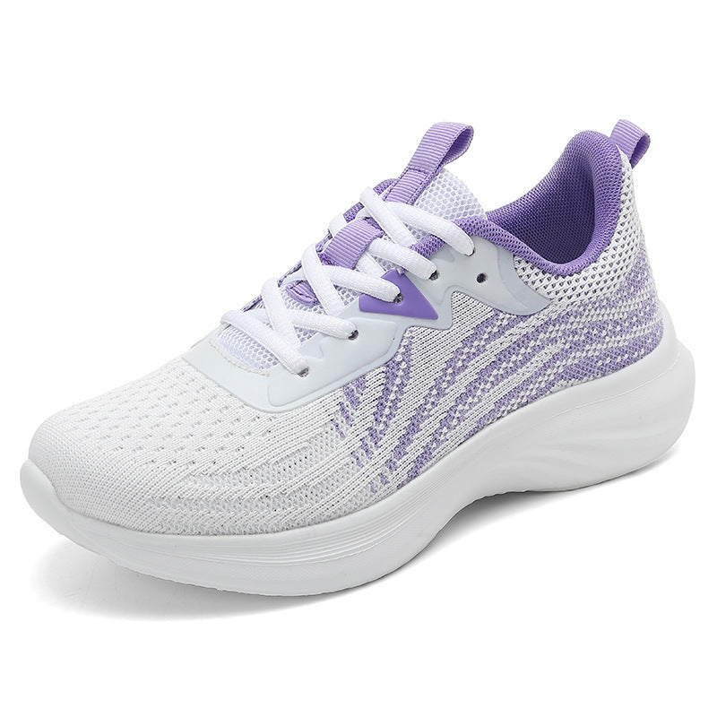 Women's breathable knitted running shoes with cushioned EVA sole and flexible rolling behavior Mune Fashion
