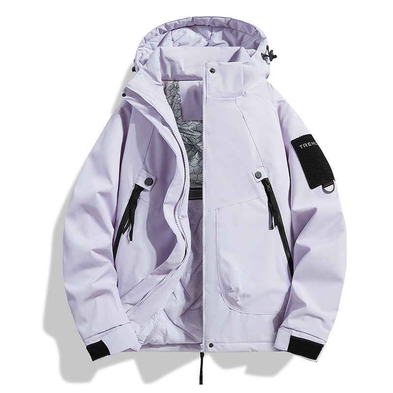 Men's insulated hooded field jacket with quilted thermal lining, windproof shell & utility pockets Mune Fashion