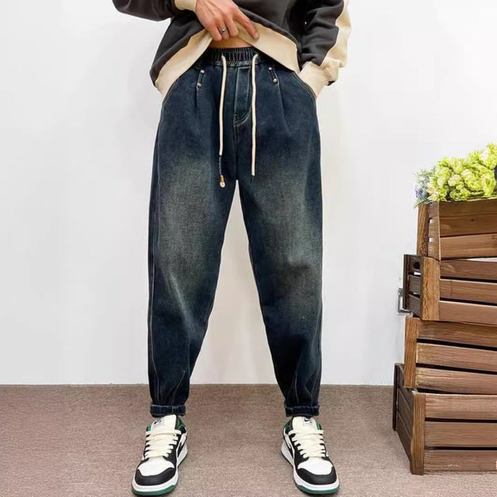 Men's Fashion Ripped Denim Jeans with Unique Patches Mune Fashion