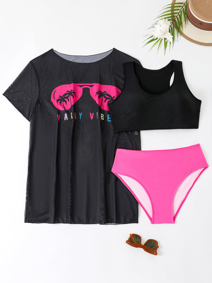 Women's Sporty Bikini Set with Light Top and Fashionable Design Mune Fashion