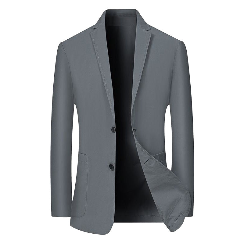 Men's Modern Stretch Business Blazer with Slim Fit and Patch Pockets Mune Fashion