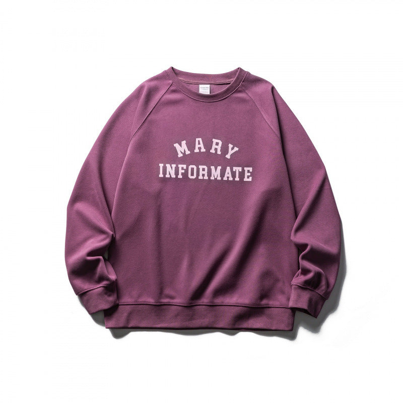 Unisex Oversize Sweatshirt in Collegiate Look with Round Neck and Raglan Sleeves Mune Fashion