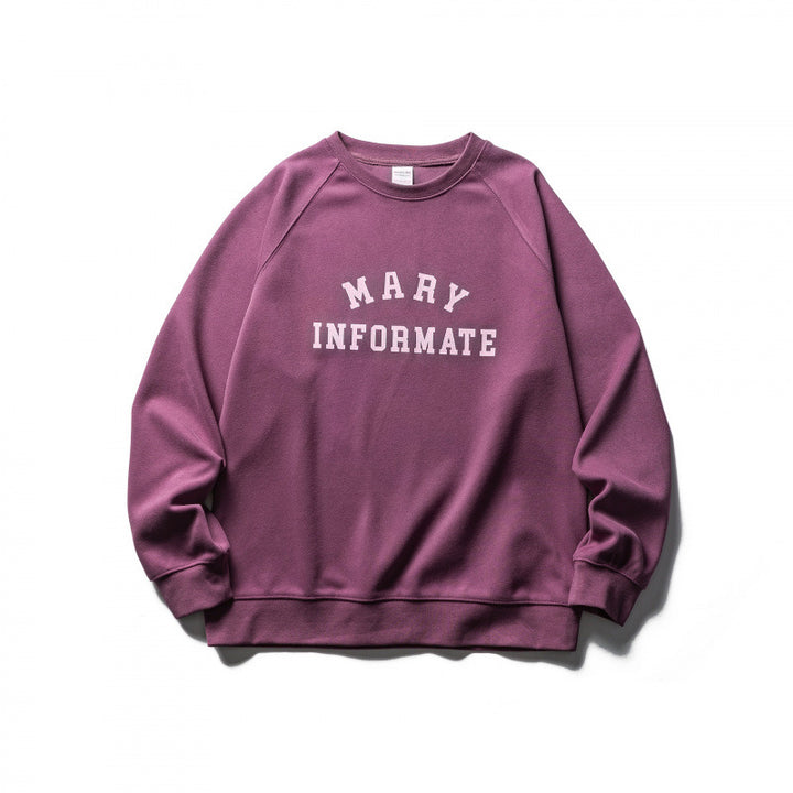 Unisex Oversize Sweatshirt in Collegiate Look with Round Neck and Raglan Sleeves Mune Fashion