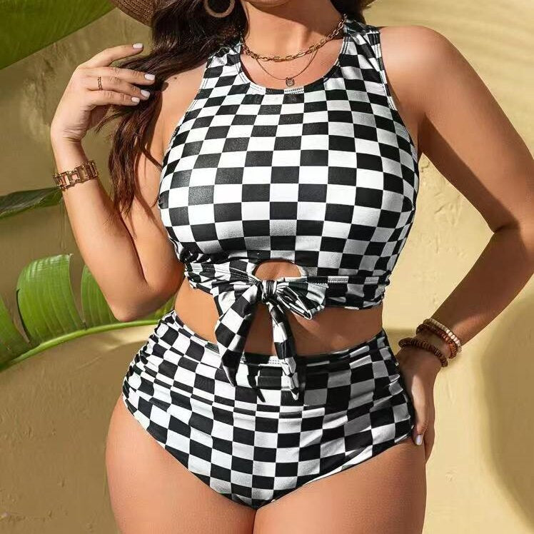 Women's bikini set with trendy knot design and high-cut panties Mune Fashion
