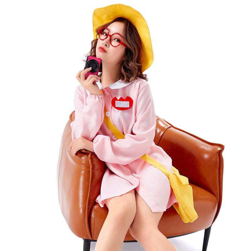 Girl's combo costume with hat and pockets Mune Fashion
