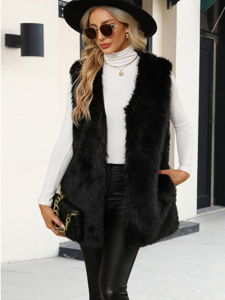Ladies Fur Vest Mune