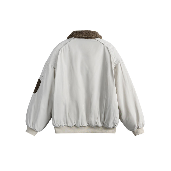 Unisex Padded Bomber Jacket with Teddy Collar and Utility Arm Pocket Mune Fashion