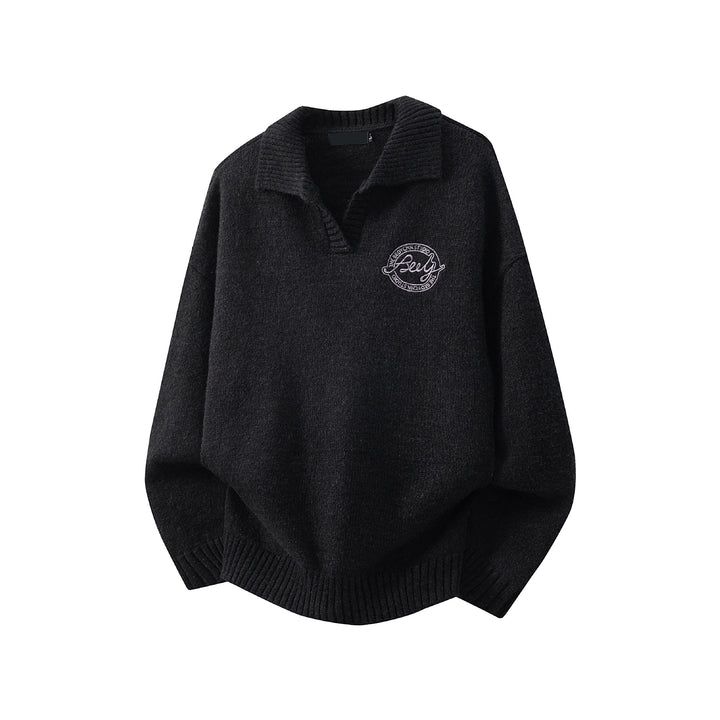 Women's Fashionable Chunky Knit Sweater with V-Neck Mune Fashion