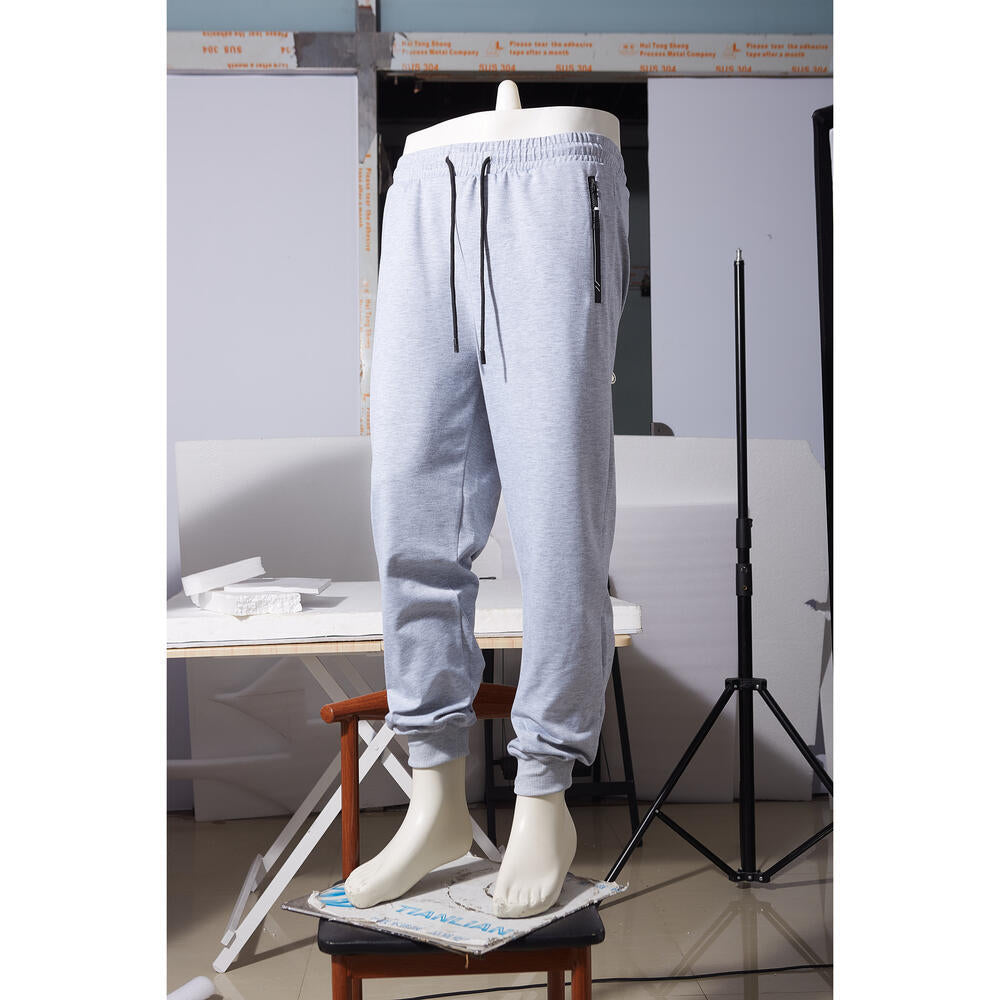 Men's Sporty Jogging Pants with Zipper Mune Fashion