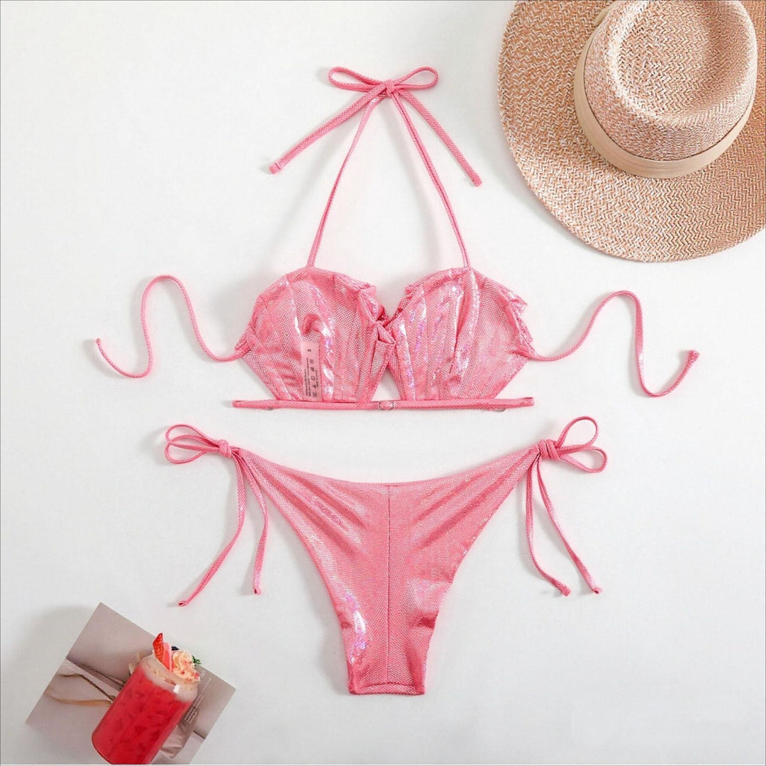 Damen Glamouröser Bikini mit Rüschendesign Echo Archiv