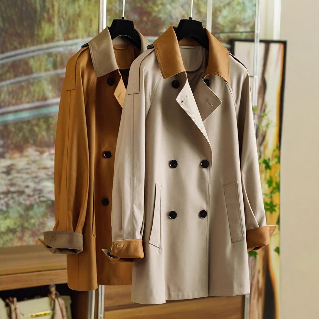 Women's elegantly tailored trench coat with a belted waist Mune Fashion