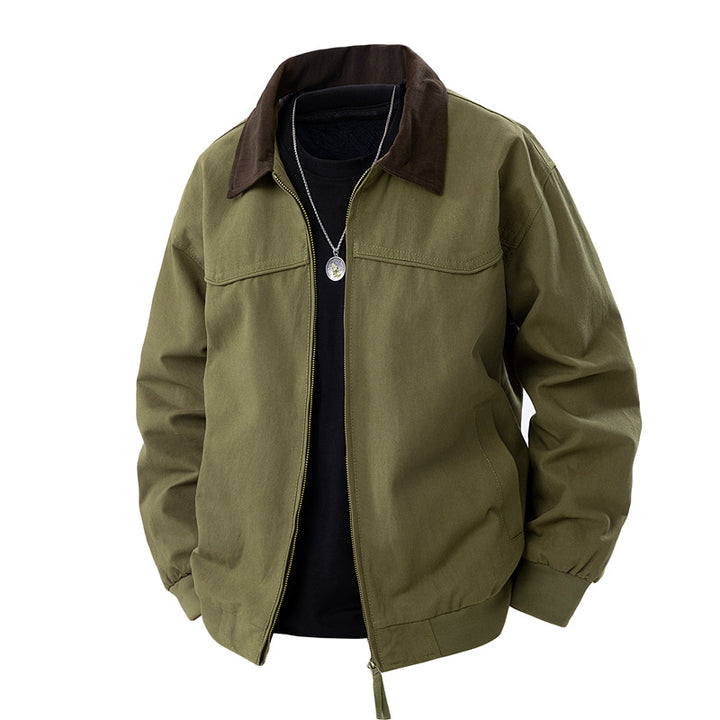 Men's Casual Jacket with Foldable Collar Mune Fashion