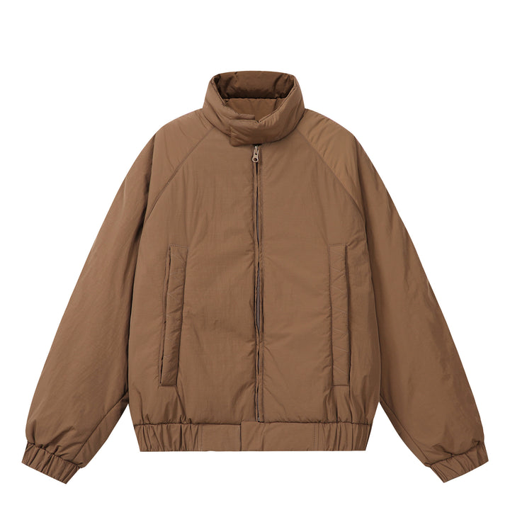 Unisex Boxy-padded Short Jacket with voluminous Funnel Collar Mune Fashion