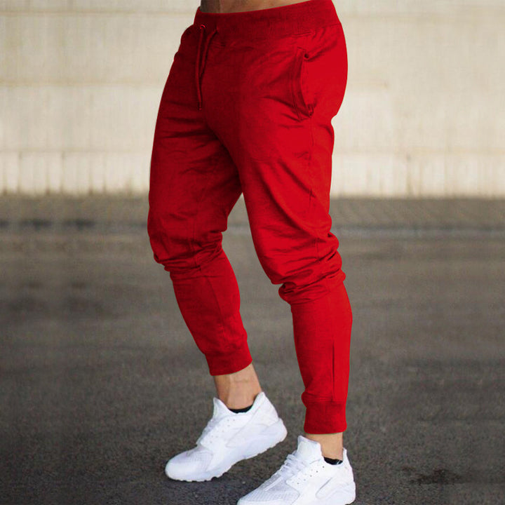 Men's tapered performance-oriented joggers with elastic waistband and ribbed ankle cuffs Mune Fashion