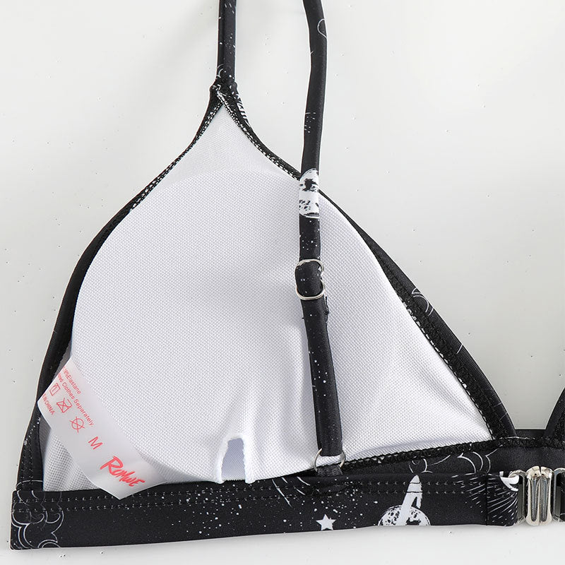 Women Triangle Bikini with unique star pattern Mune Fashion