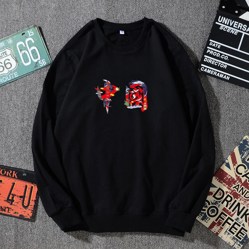 Unisex Oversized Sweatshirt with Round Neck and Subtle Graphic Application Mune Fashion