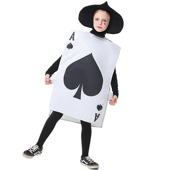 Men's playing cards costume with detailed design and shoulder straps Mune Fashion
