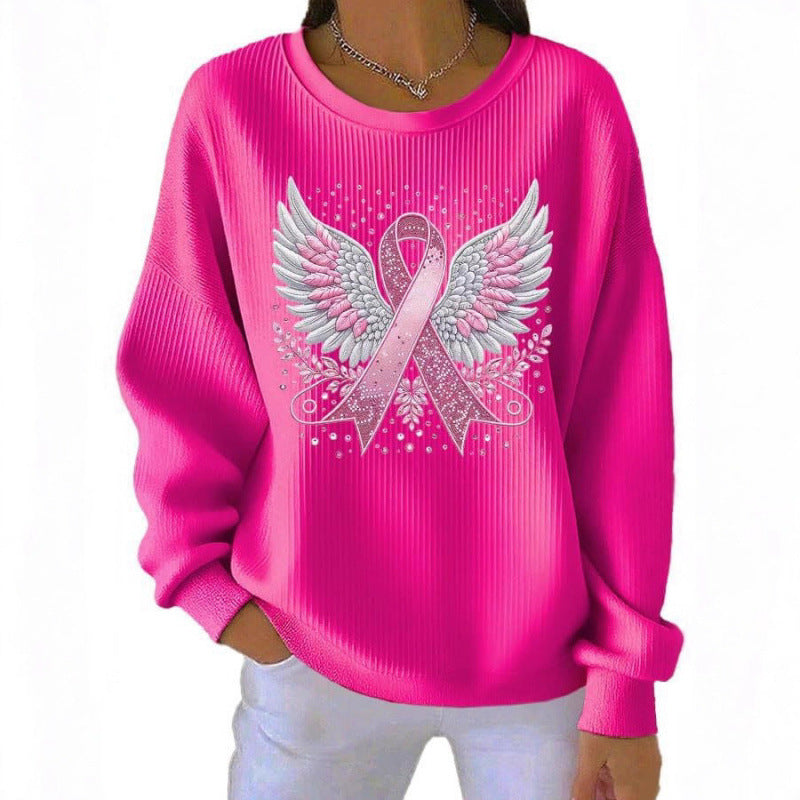 Women's Comfortable Sweatshirt with Distinctive Print Mune Fashion
