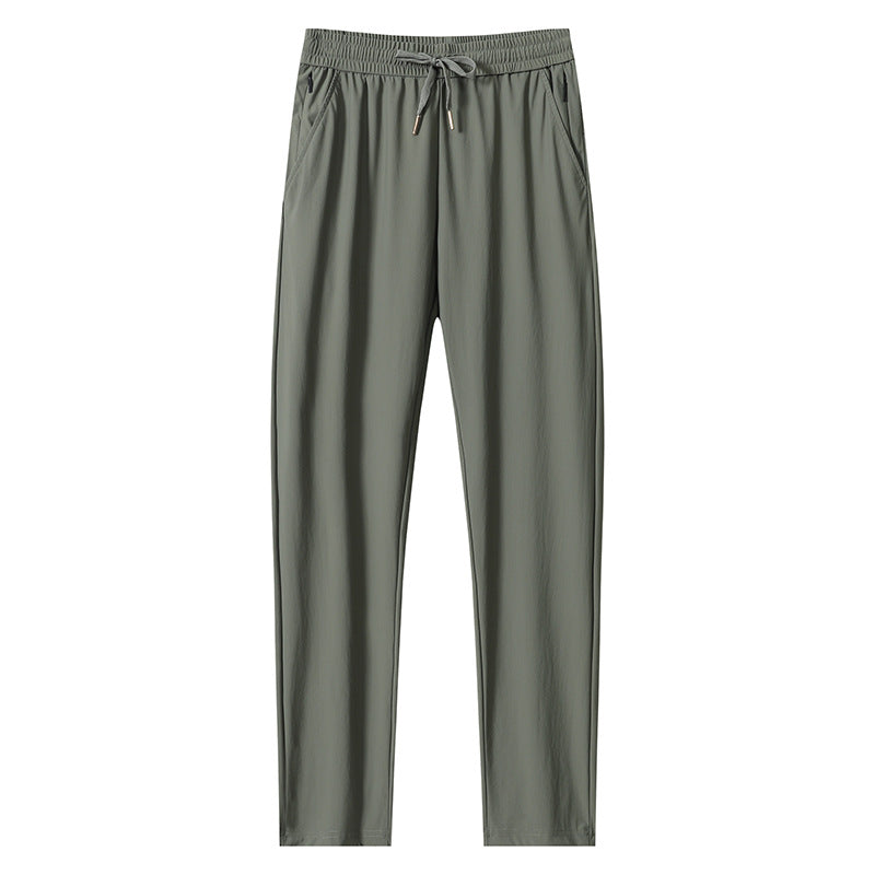 Men's Sporty Casual Pants with Elastic Waistband Mune Fashion