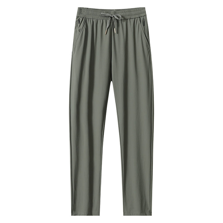 Men's Sporty Casual Pants with Elastic Waistband Mune Fashion