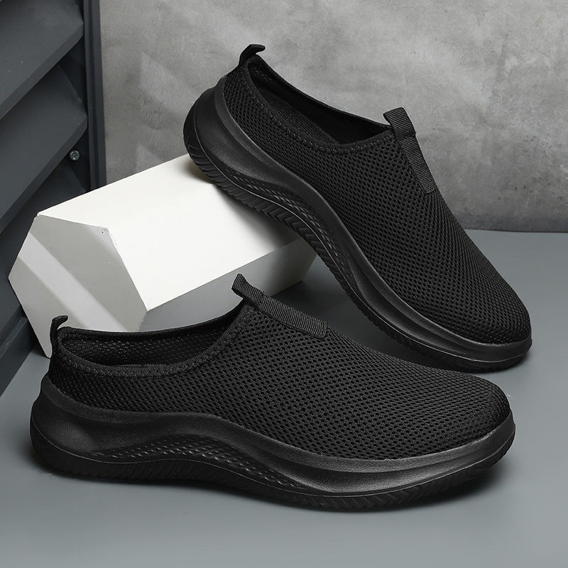 Unisex nan lighter mesh slip-on sneakers with breathable upper material, cushioning EVA midsole, and non-slip profiling sole Mune Fashion