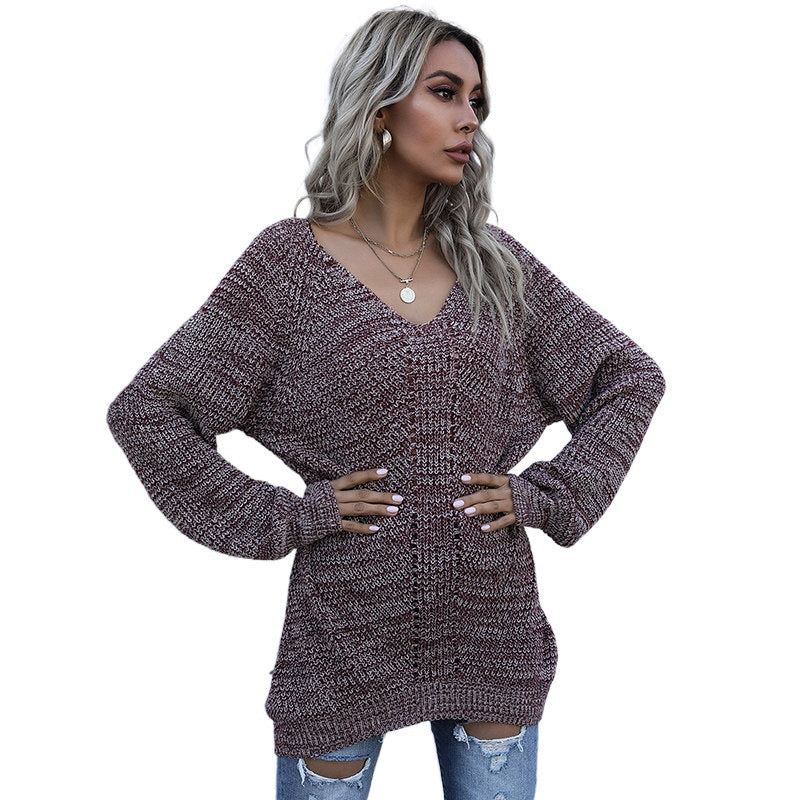Women's Large Knit Sweater Mune Fashion