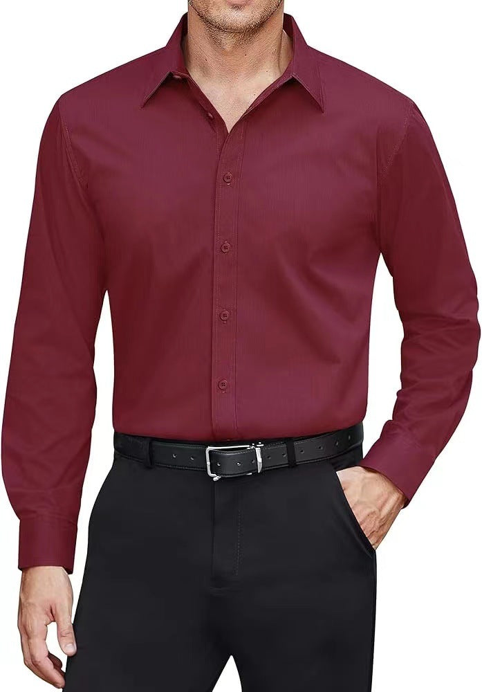 Men's tailored business shirt with Kent collar and easy-care cotton blend Mune Fashion