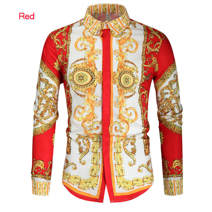 Men's Luxury Shirt with Impressive Baroque Pattern Mune Fashion