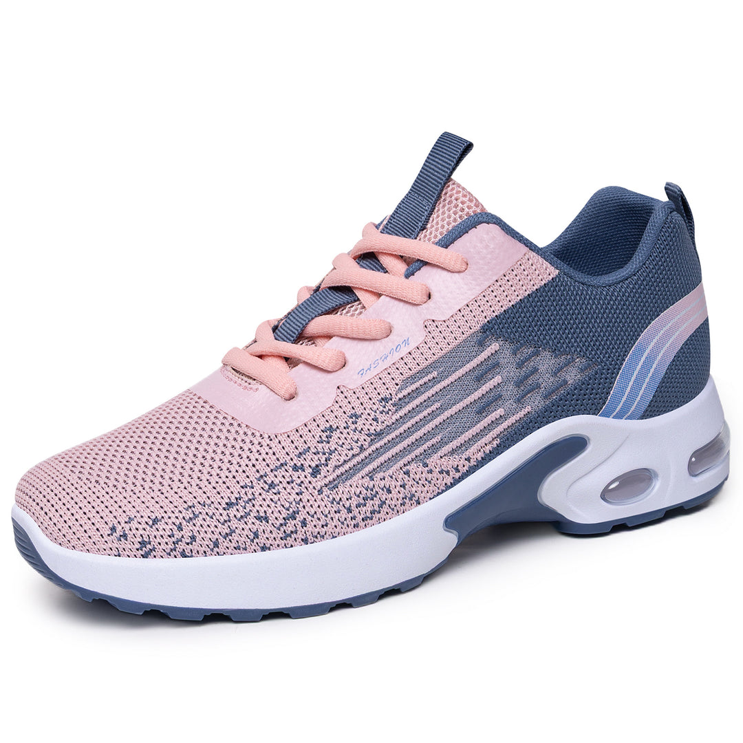 Men's lightweight knit performance sneakers with visible air chamber cushioning and flexible outsole Mune Fashion