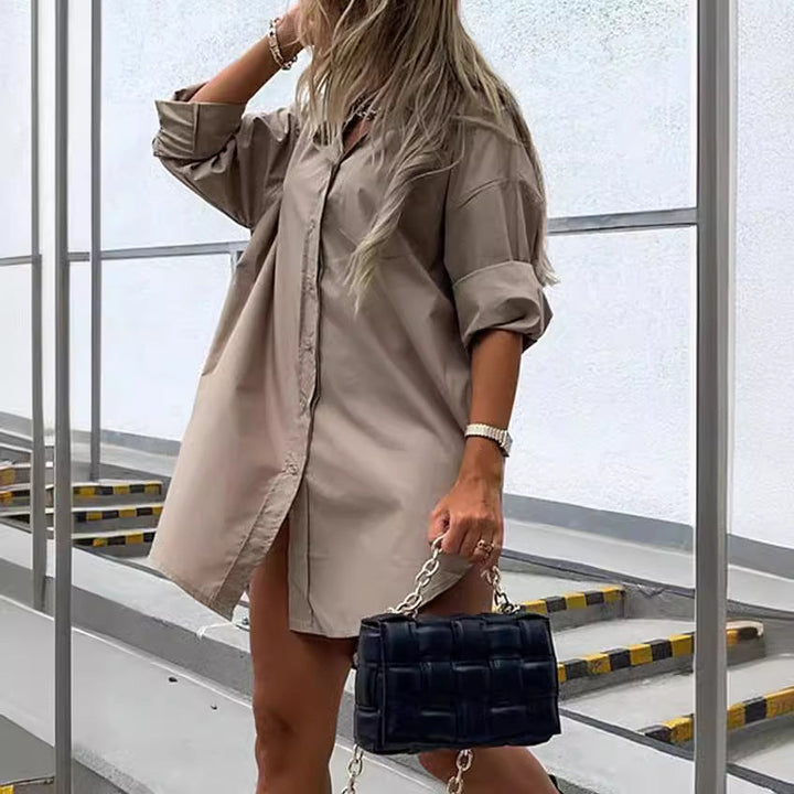 Women's shirt-style oversized blouse dress Mune Fashion