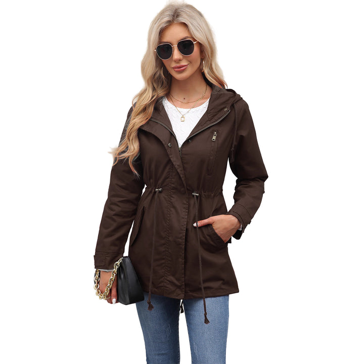 Women's leisure jacket with hood