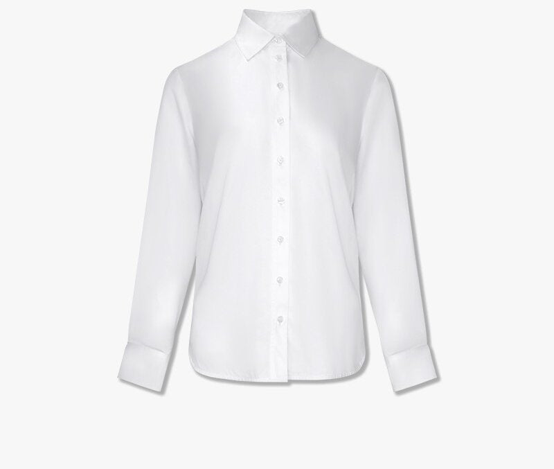 Women Elegant and Simple Long Sleeve Blouse Drune