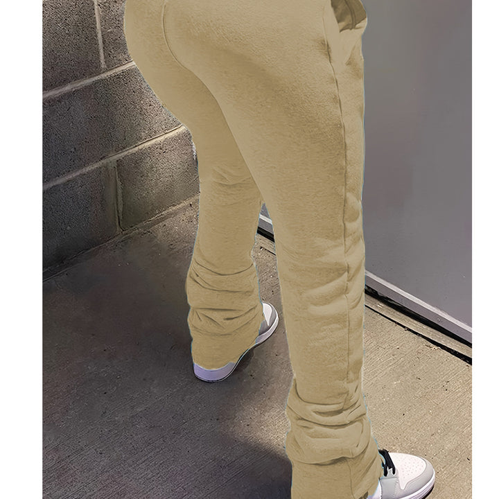 Women's figure-hugging high-waist stretch sweatpants with gathered ankle cuffs and side pockets Mune Fashion