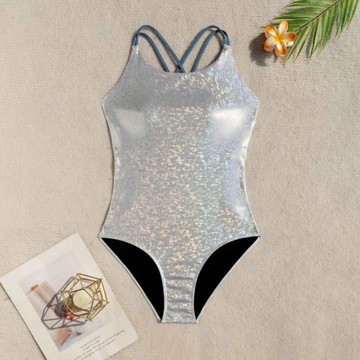 Women's swimsuit with shimmering design and adjustable straps Mune Fashion