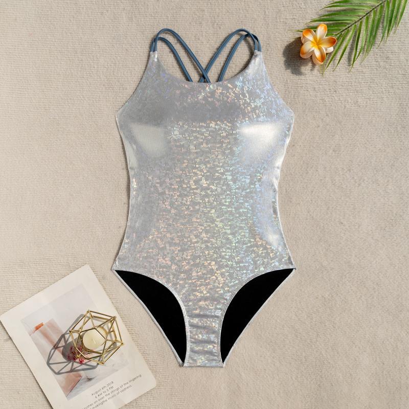 Women's swimsuit with shimmering design and adjustable straps Mune Fashion