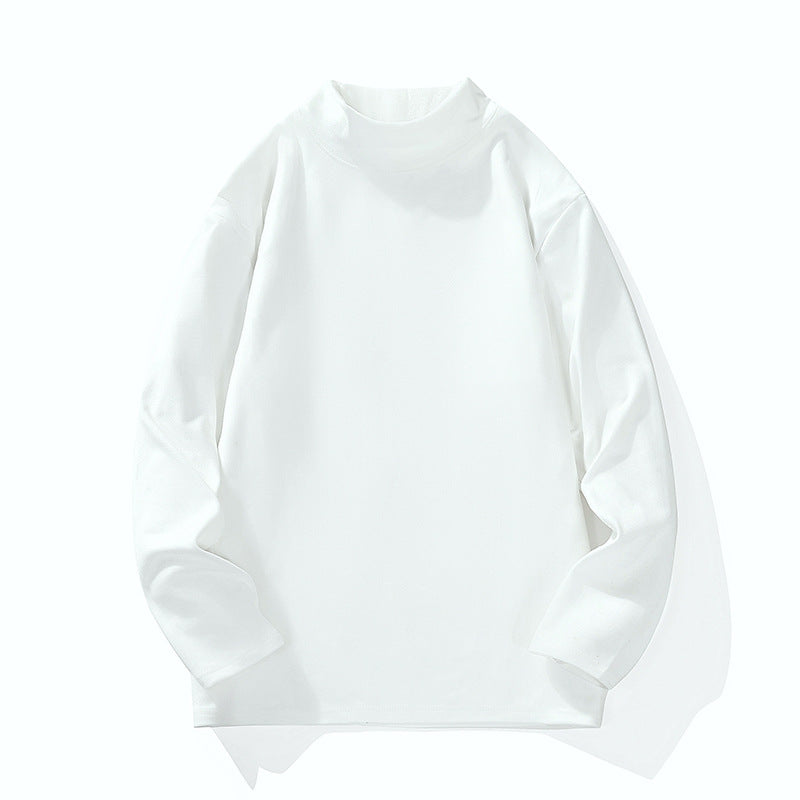 Men's Casual Oversized Mockneck Long Sleeve made of Fine Knit with Extended Cut Mune Fashion