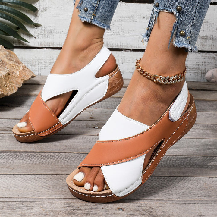 Women Comfortable Orthopedic Sandals with Adjustable Heel Strap Mune Fashion