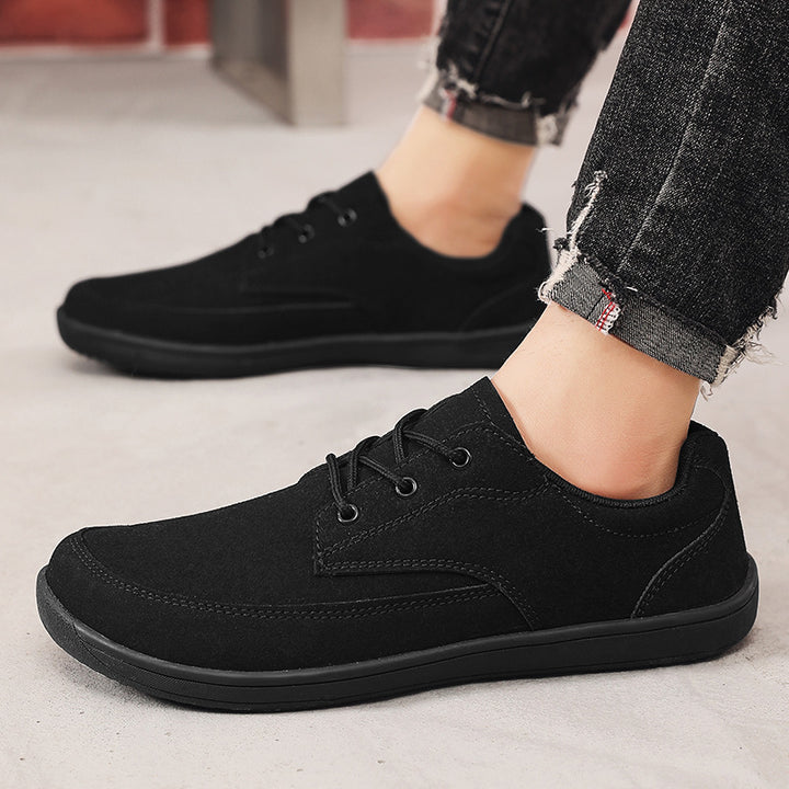 Men's casual suede derby with padded comfort insole and flexible non-slip rubber outsole Mune Fashion