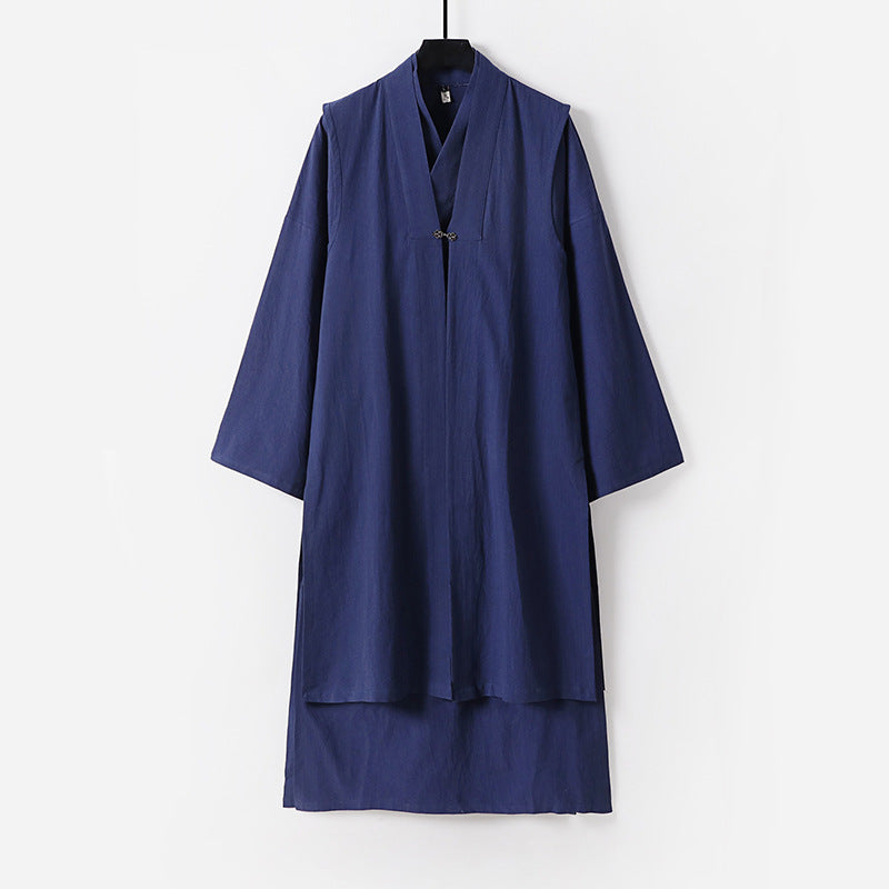 Unisex Longer Oversized Kimono Coat with discreet toggle closure and wide silhouette Mune Fashion