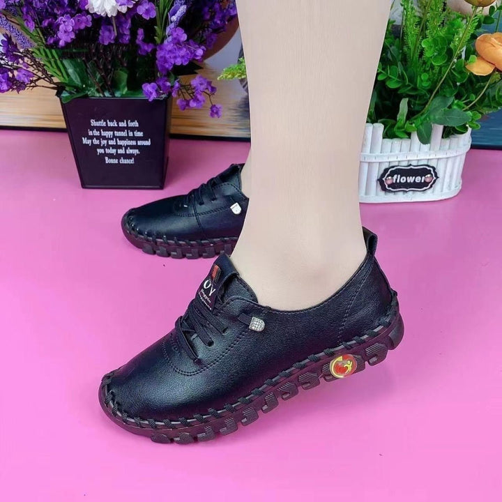 Ladies nan flexible foldable leisure sneakers with shock-absorbing profile sole Mune Fashion