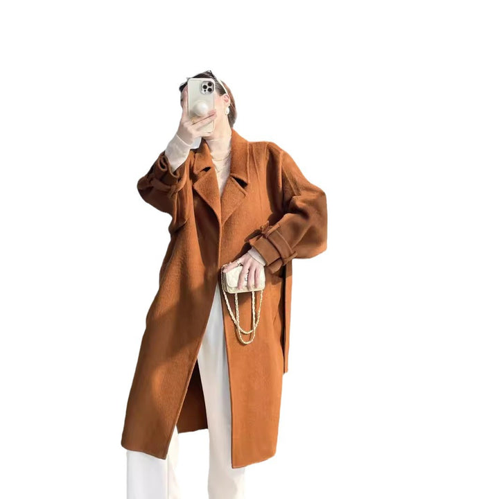 Women's oversized coat with dropped shoulder and long silhouette Mune Fashion